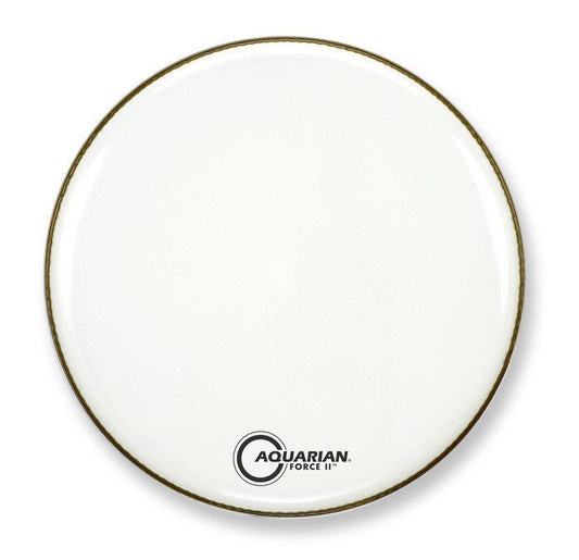 Aquarian 18 Inch Bass Drum Head White Resonant FR18W