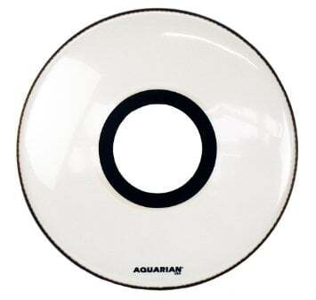 Aquarian 28 Inch Bass Drum Head White Ctr Hole PTCC28W