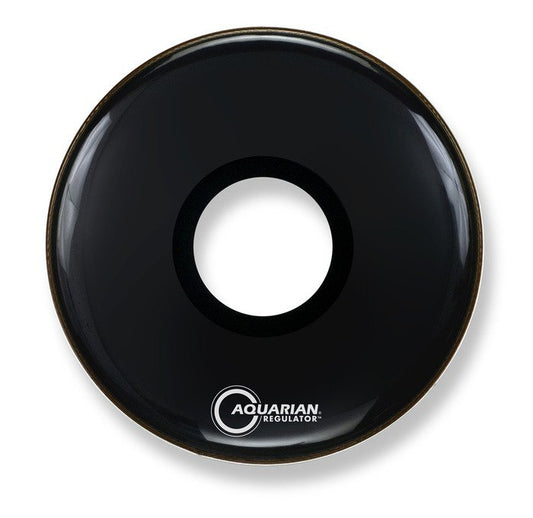 Aquarian 26 Inch Bass Drum Head Black Ctr Hole RPT26BK