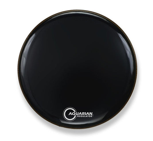 Aquarian 18 Inch Bass Drum Head Black No Hole RF18BK