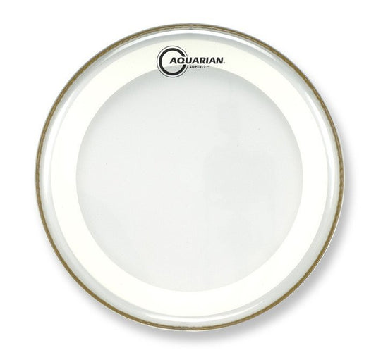 Aquarian 12 Inch Drum Head Clear W/Studio-X Ring MRS2-12