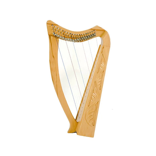 Standing Pixie Harp - 19 String Beechwood with Carrying Bag, Tuning Wrench & Extra Strings, Height 78.8cm, Weight 4kg