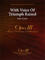 With Voice Of Triumph Raised Concert Band 5 Score/Parts