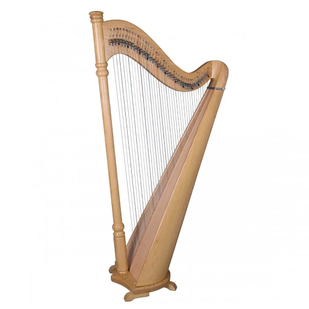 38-String Pillar Harp in Ashwood with Padded Bag, Tuning Wrench & Bridge Pin Wrench