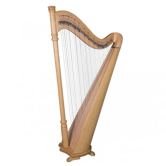 38-String Pillar Harp in Ashwood with Padded Bag, Tuning Wrench & Bridge Pin Wrench