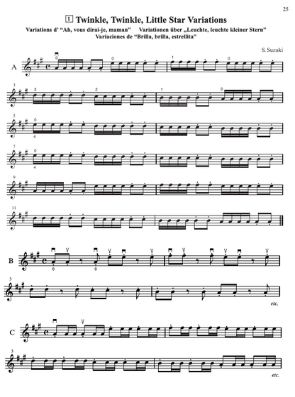 Suzuki Violin School Book Vol. 1 International Edition - Violin Book Only [No CD] 0144S — view 2