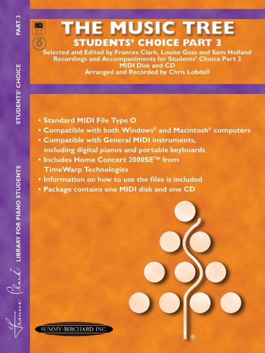 Music Tree Part 3 Students Choice Midi & CD Rom