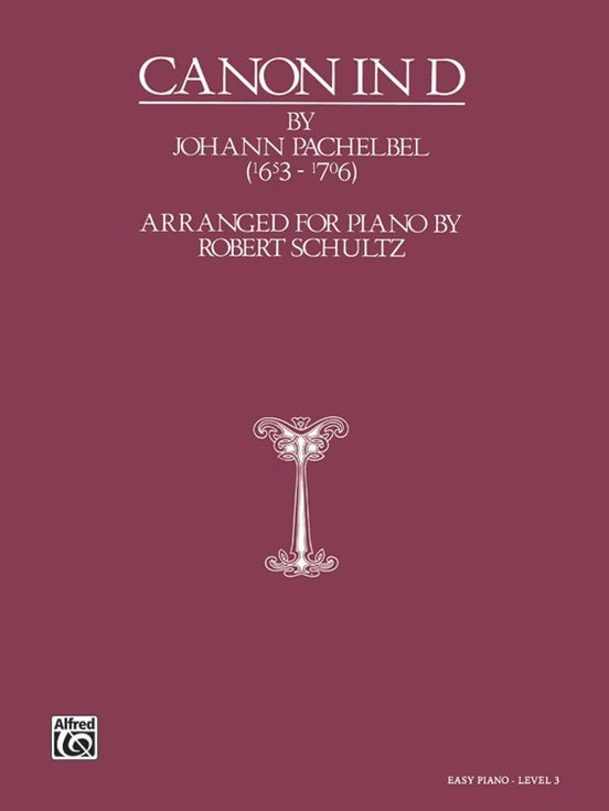 Canon in D Piano Arrangement by Schultz