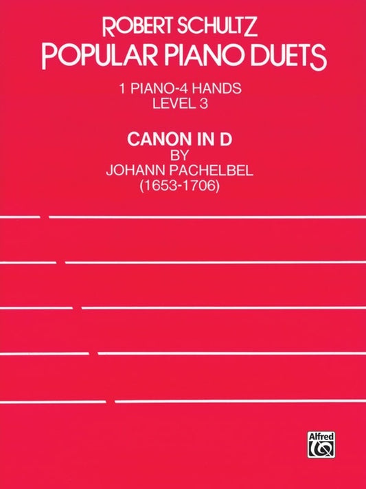Canon in D Piano Arrangement by Schultz