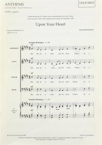 Upon Your Heart SATB Choral Sheet Music
