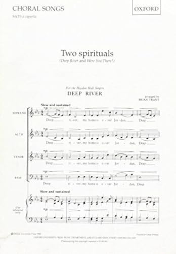 Spirituals 2 for SATB Unaccompanied Choral Sheet Music
