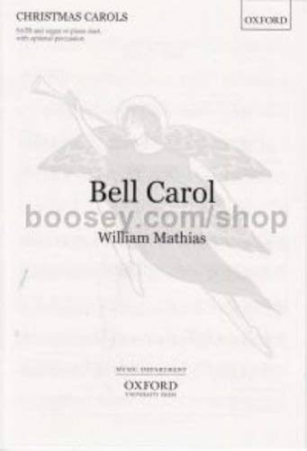 Bell Carol SATB Choral Sheet Music with Organ and Optional Percussion