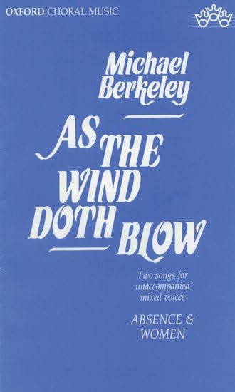As the Wind Doth Blow SATB Choral Sheet Music