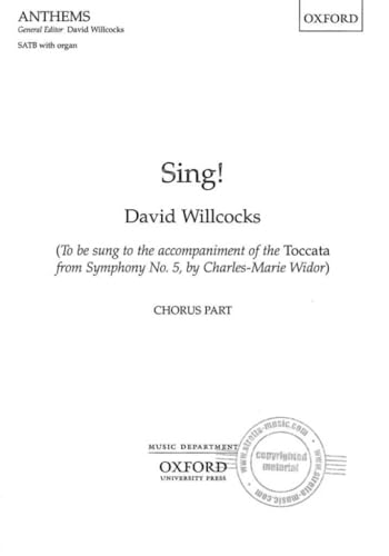 Sing SATB/Organ Choral Sheet Music
