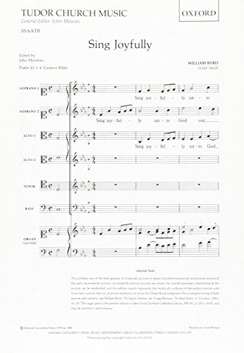 Sing Joyfully SSAATB/Org TCM102 Choral Sheet Music