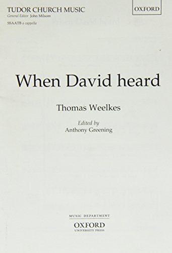 When David Heard SSAATB Choral Sheet Music