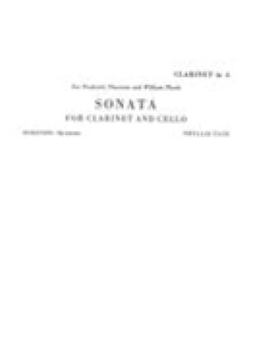 Sonata for Clarinet and Cello Parts