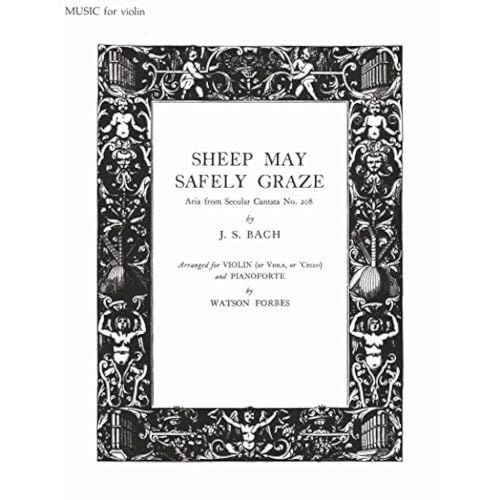 Sheep May Safely Graze Viola Sheet Music for Solo String and Piano