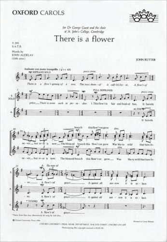 There Is a Flower SATB Choral Sheet Music