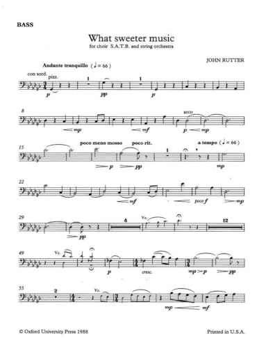 What Sweeter Music String Orchestra Sheet Music