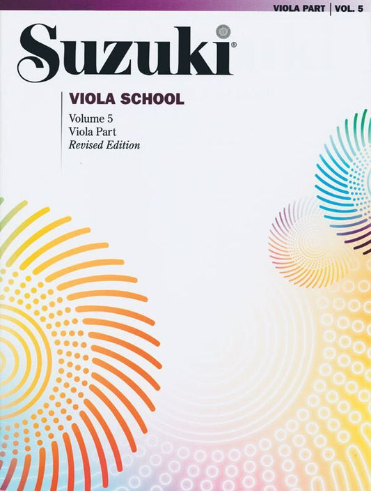 Suzuki Viola School Book Volume 5 - Viola Book Only, No CD International Edition Summy Birchard 0249SX