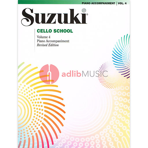 Suzuki Cello School Book Volume 4 - Piano Accompaniment International Edition Summy Birchard 0269S — view 2