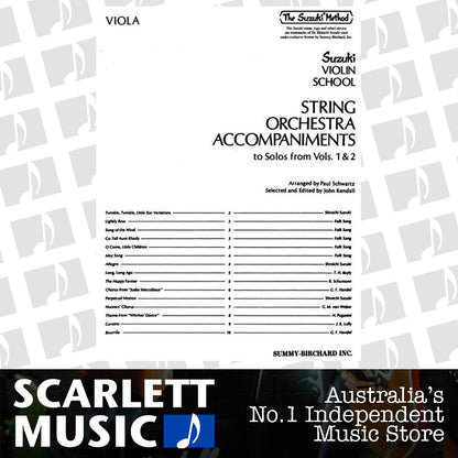 String Orchestra Accompaniment to Solos from Vol 1 & 2 for Viola — view 2
