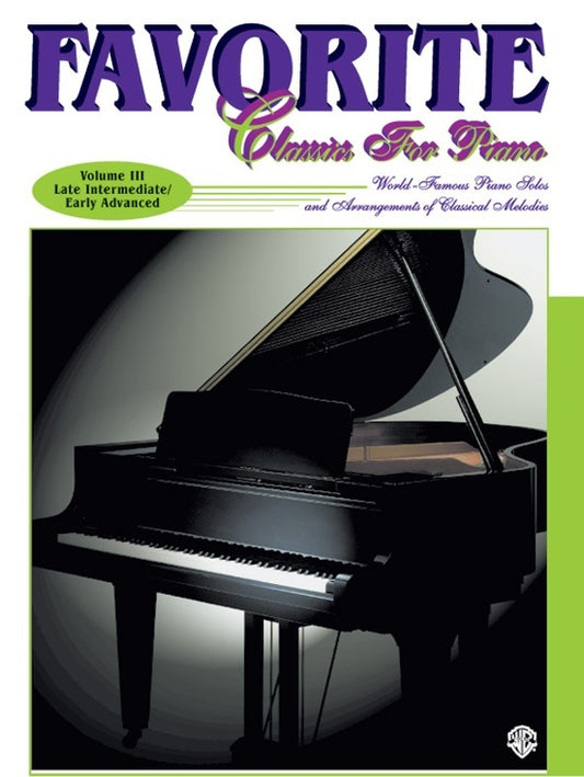 Favourite Classics For Piano Book 3 Book/CD
