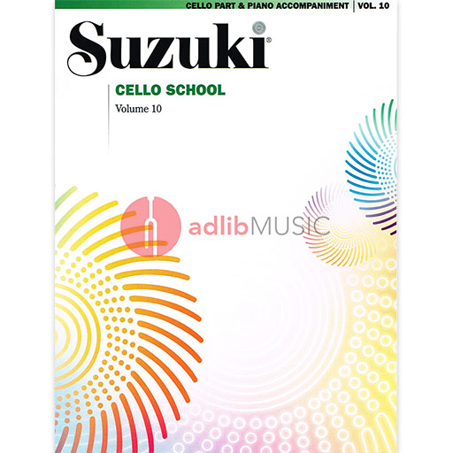 Suzuki Cello School Book Volume 10 - Piano Accompaniment International Edition Summy Birchard 0366S — view 2
