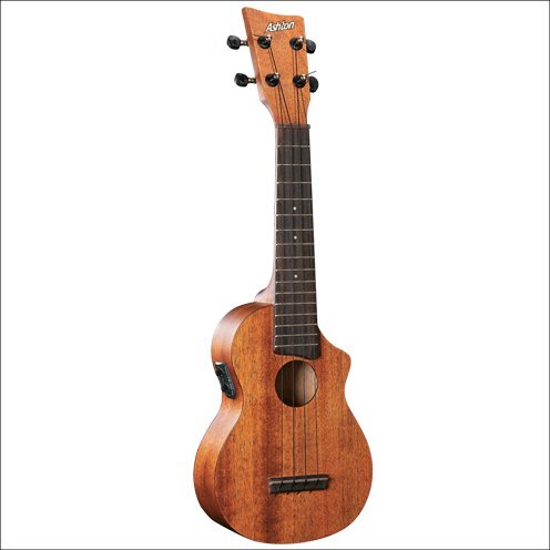 Ashton Soprano Ukulele W/Pick-Up Natural Mgy-T Mgy-B/S
