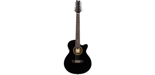 Ashton ACOUSTIC/ELECTRIC Guitar 12 String W/C-Ay Slim Black