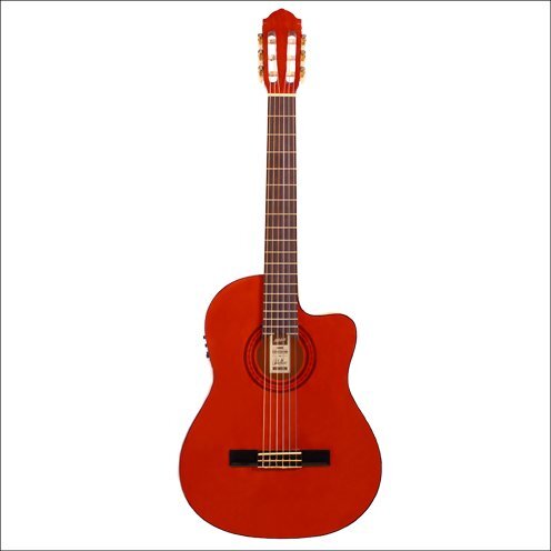 Ashton Classical/Electric Guitar W/C-Ay Amber Spr-T Cg44Ce — view 2