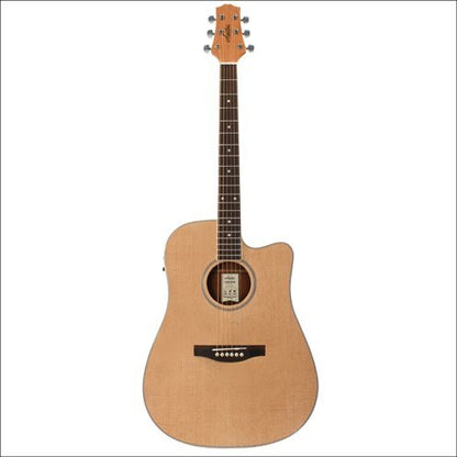 Ashton ACOUSTIC/ELECTRIC Guitar W/C-Ay Natural Solid Top D — view 2