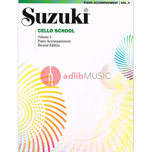 Suzuki Cello School Book Volume 3 Piano Accompaniment International Edition Summy Birchard 0484S — view 2