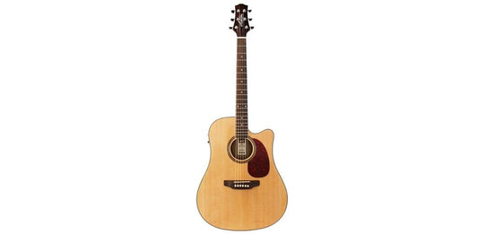 Ashton Dreadnought Guitar Pack Natural Mat L/H W/Bag D25