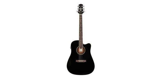 Ashton ACOUSTIC/ELEC Guitar Pack W/C-Ay Black D25