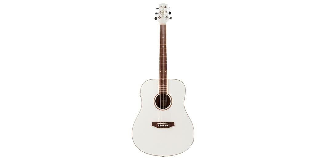 Ashton D26EQ Wh Dreadnought White Eq