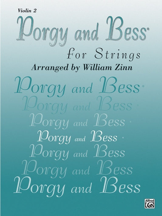 Porgy And Bess For Strings Violin2 Part Arr Zinn
