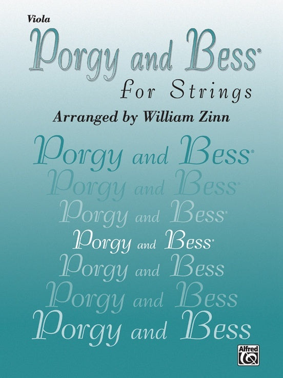 Porgy And Bess For Strings Viola Part Arr Zinn