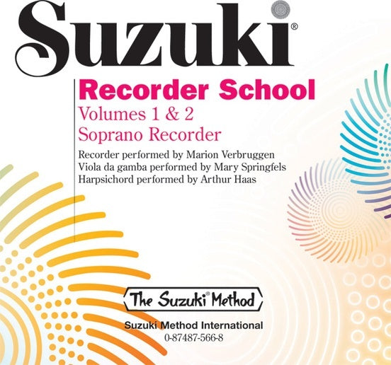 Suzuki Recorder School Volumes 1 & 2 Soprano CD