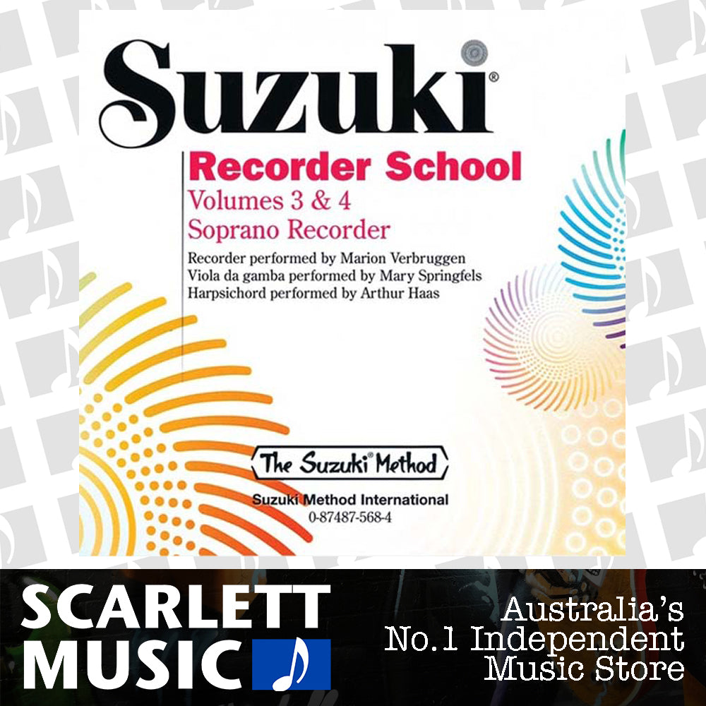 Suzuki Recorder School Volumes 3 & 4 Soprano CD — view 2