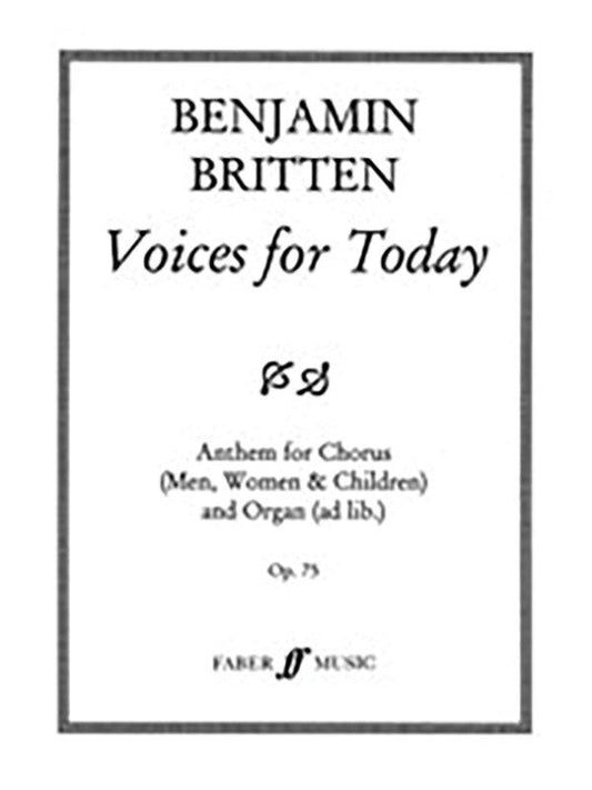 Voices for Today Op. 75 - Boys Choir SATB Chorus & Optional Organ - Faber 057150020X