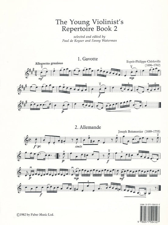 Young Violinists Repertoire Book 2 Violin Part