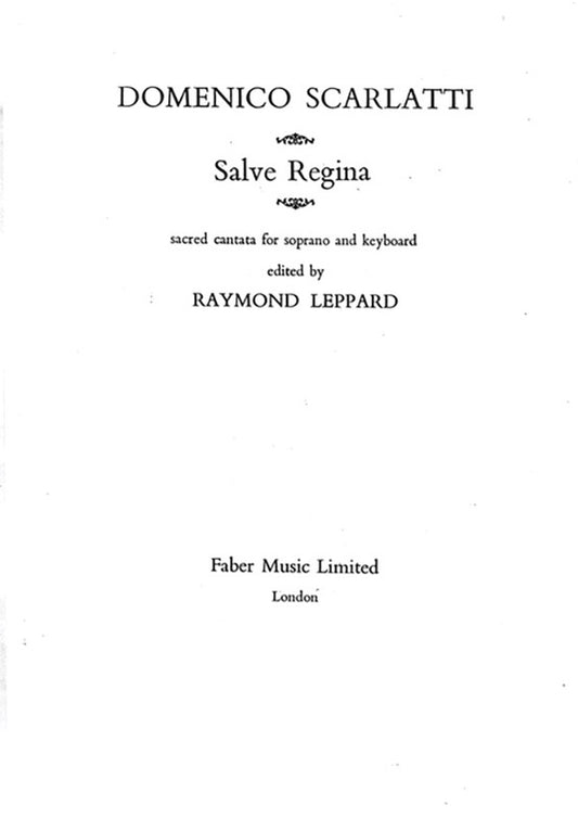Salve Regina Sop/Kbd Vocal Sc