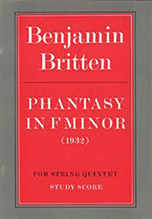 Phantasy String Quintet Study Score - 2 Violins, 2 Violas & Cello - Faber 0571506666