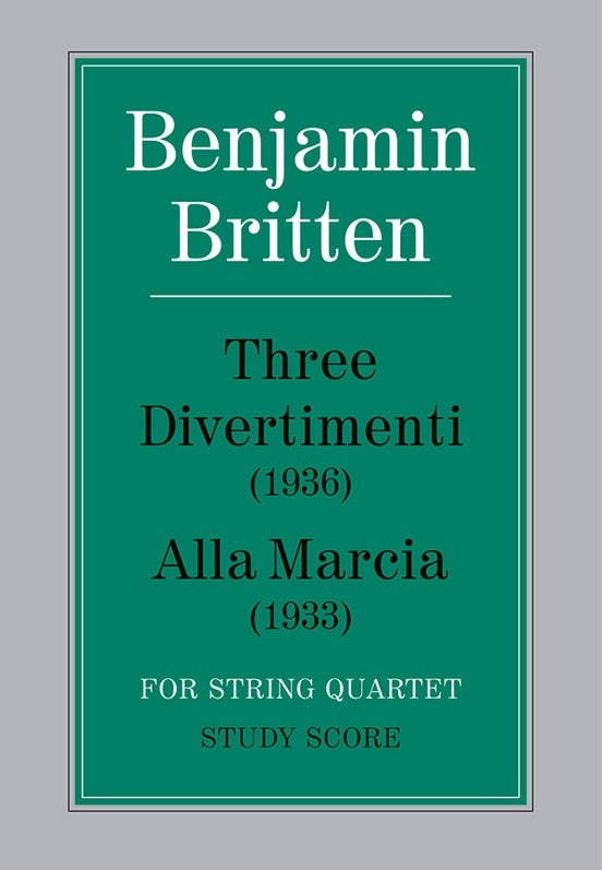 Divertimenti 3/Alla Marcia Study Score