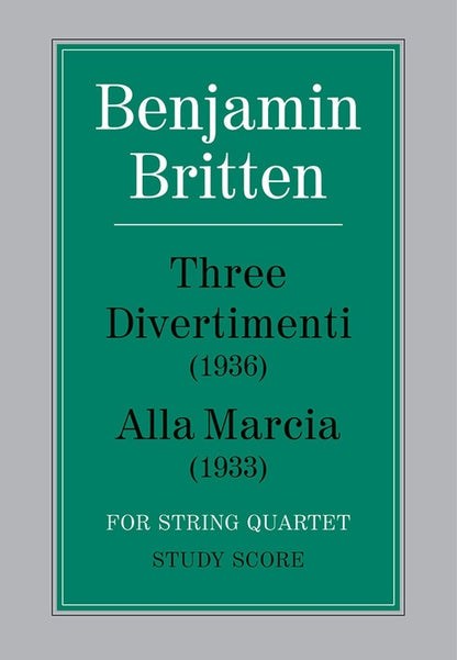 Divertimenti 3/Alla Marcia Study Score