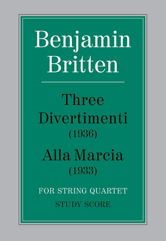Divertimenti 3/Alla Marcia Study Score