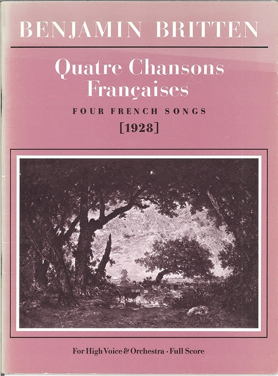 Quatre Chansons Francaises Full Score