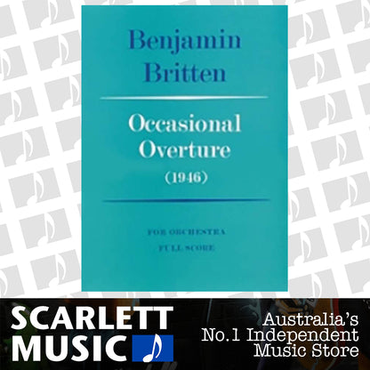 Occasional Overture Full Score — view 2